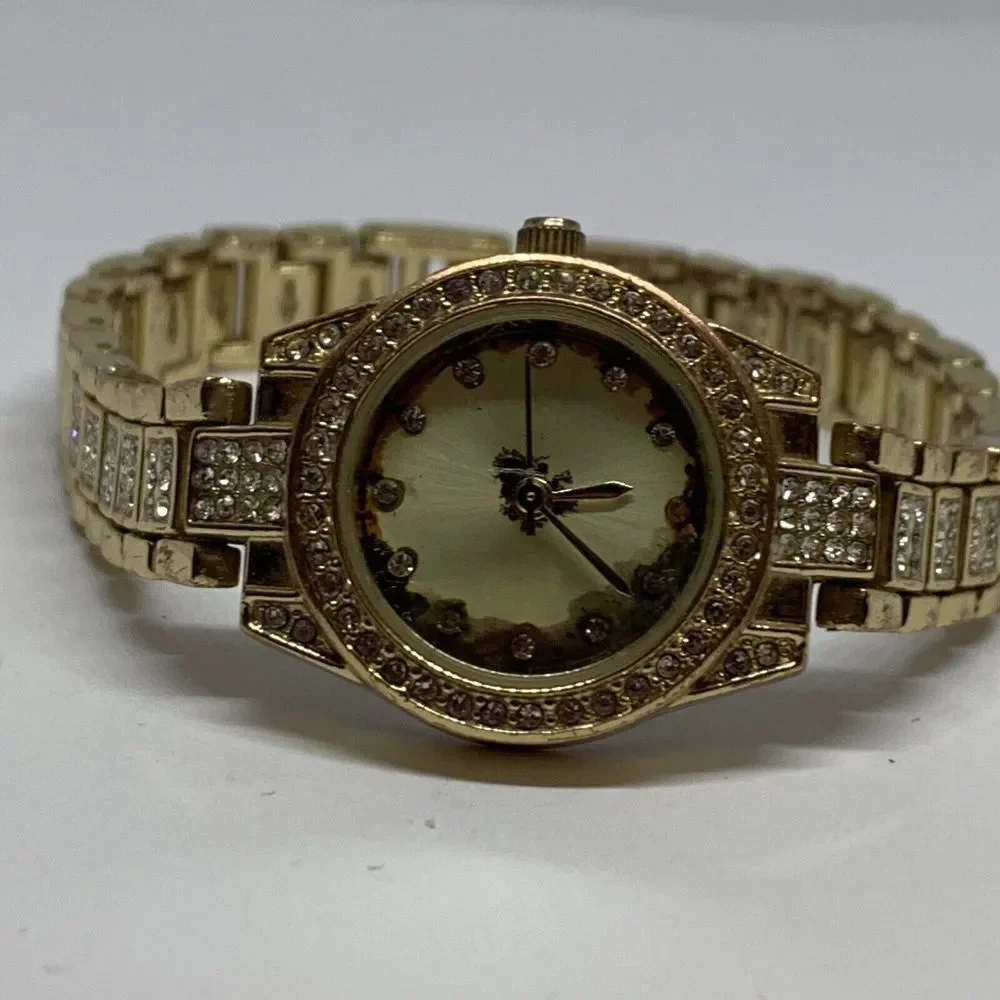 Charter Club 100087896BX Women's Gold-Tone Bracelet Analog Dial Watch NWC43